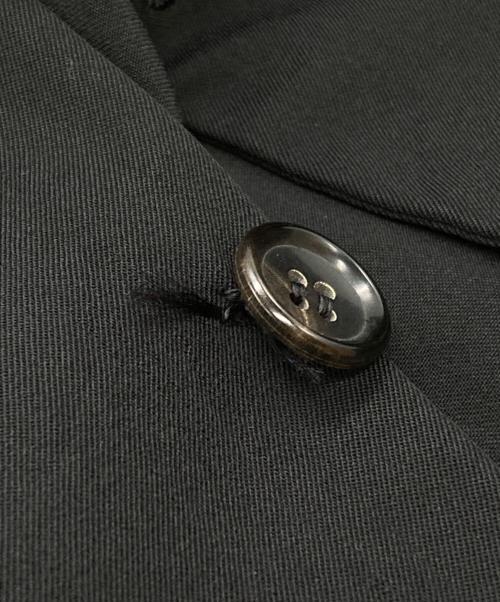 COMME des GARCONS HOMME（コムデギャルソン オム）COMME des GARCONS HOMME (コムデギャルソン オム) ウールギャバテーラードジャケット ブラック サイズ:Ｌの古着・服飾アイテム