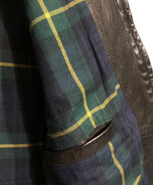 POLO RALPH LAUREN（ポロ・ラルフローレン）POLO RALPH LAUREN (ポロ・ラルフローレン) カーフレザーシングルライダースジャケット ブラック サイズ:Sの古着・服飾アイテム