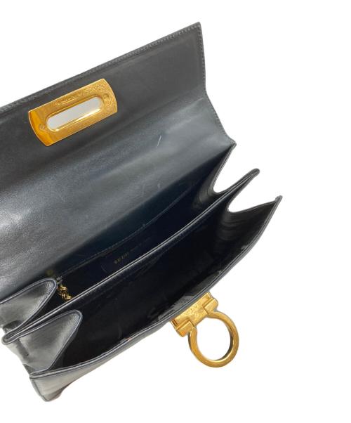 Salvatore Ferragamo（サルヴァトーレ フェラガモ）Salvatore Ferragamo (サルヴァトーレ フェラガモ) ガンチーニ2wayバッグ ネイビーの古着・服飾アイテム