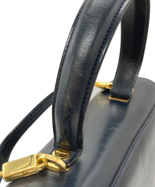 Salvatore Ferragamo（サルヴァトーレ フェラガモ）Salvatore Ferragamo (サルヴァトーレ フェラガモ) ガンチーニ2wayバッグ ネイビーの古着・服飾アイテム