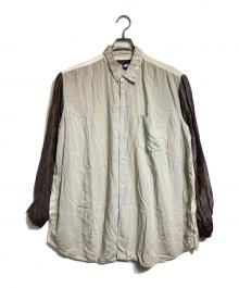COMME des GARCONS SHIRT（コムデギャルソンシャツ）の古着「レーヨン切替シャツ」｜ベージュ