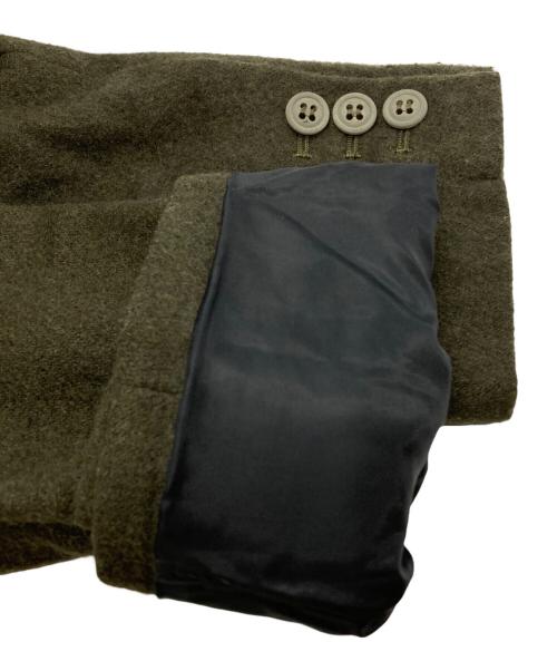 BLACK COMME des GARCONS（ブラックコムデギャルソン）BLACK COMME des GARCONS (ブラックコムデギャルソン) 縮絨ウールドッキングジャケット グリーン サイズ:XSの古着・服飾アイテム