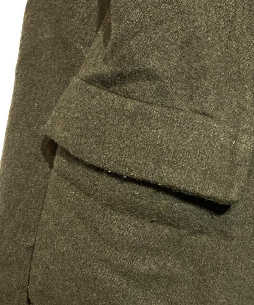 BLACK COMME des GARCONS（ブラックコムデギャルソン）BLACK COMME des GARCONS (ブラックコムデギャルソン) 縮絨ウールドッキングジャケット グリーン サイズ:XSの古着・服飾アイテム