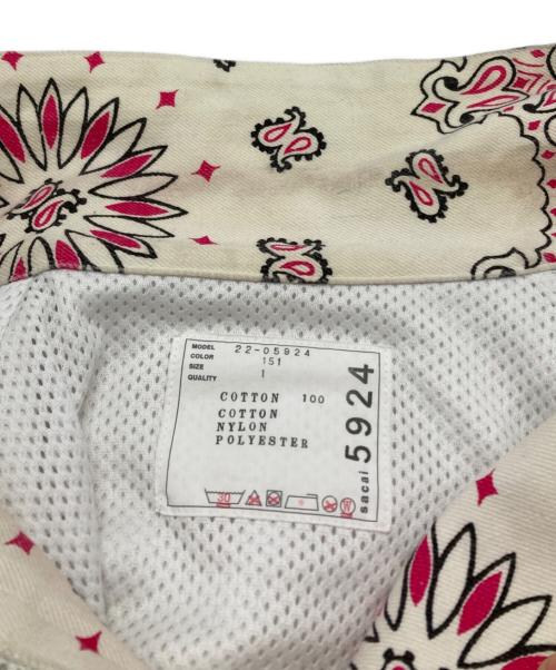 sacai（サカイ）sacai (サカイ) Bandana Print Blouson ホワイト サイズ:1の古着・服飾アイテム