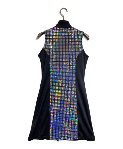 FOTUS（フェトウス）FOTUS (フェトウス) ホログラムジップワンピース ブラック サイズ:Sの古着・服飾アイテム