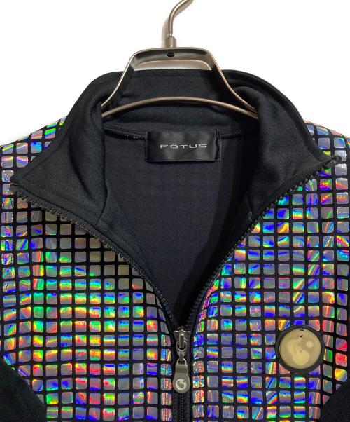 FOTUS（フェトウス）FOTUS (フェトウス) ホログラムジップワンピース ブラック サイズ:Sの古着・服飾アイテム