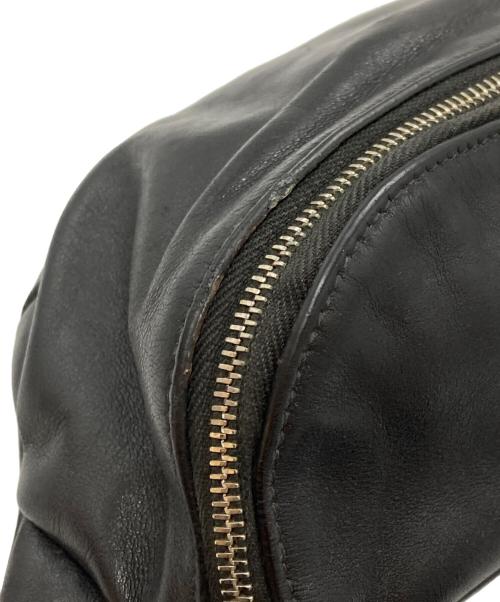 Saint Laurent Paris（サンローランパリ）Saint Laurent Paris (サンローランパリ) ウエストレザーバッグ ブラックの古着・服飾アイテム