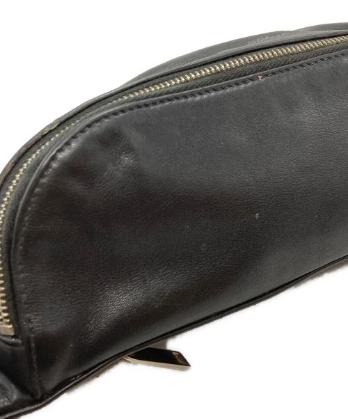 Saint Laurent Paris（サンローランパリ）Saint Laurent Paris (サンローランパリ) ウエストレザーバッグ ブラックの古着・服飾アイテム