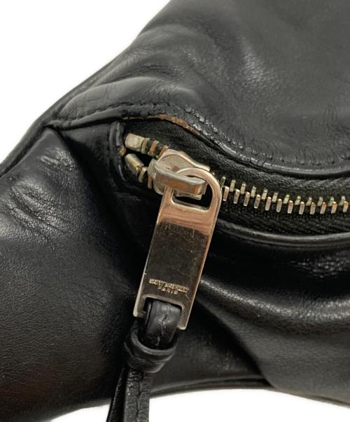 Saint Laurent Paris（サンローランパリ）Saint Laurent Paris (サンローランパリ) ウエストレザーバッグ ブラックの古着・服飾アイテム
