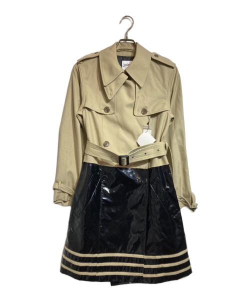 Jean Paul GAULTIER（ジャンポールゴルチェ）Jean Paul GAULTIER (ジャンポールゴルチェ) PVC切替トレンチコート ベージュ サイズ:38の古着・服飾アイテム