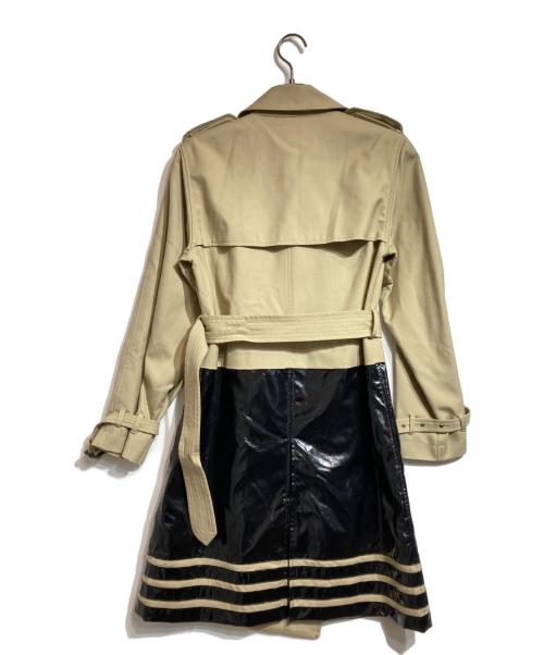 Jean Paul GAULTIER（ジャンポールゴルチェ）Jean Paul GAULTIER (ジャンポールゴルチェ) PVC切替トレンチコート ベージュ サイズ:38の古着・服飾アイテム