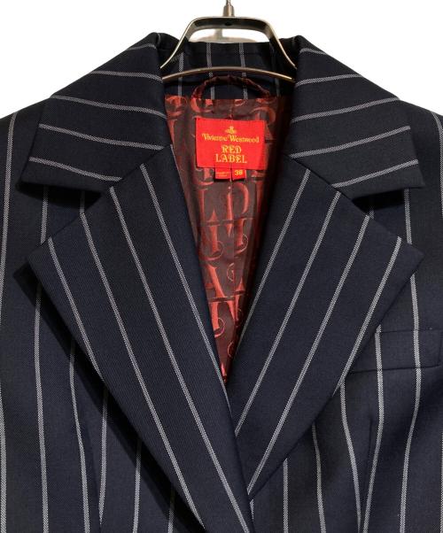 Vivienne Westwood RED LABEL（ヴィヴィアンウエストウッドレッドレーベル）Vivienne Westwood RED LABEL (ヴィヴィアンウエストウッドレッドレーベル) オーブボタンテーラードジャケット ネイビー サイズ:Mの古着・服飾アイテム