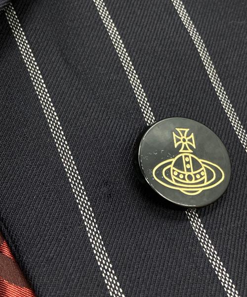 Vivienne Westwood RED LABEL（ヴィヴィアンウエストウッドレッドレーベル）Vivienne Westwood RED LABEL (ヴィヴィアンウエストウッドレッドレーベル) オーブボタンテーラードジャケット ネイビー サイズ:Mの古着・服飾アイテム