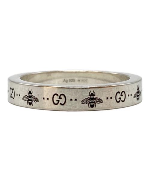 GUCCI（グッチ）GUCCI (グッチ) GG bee engraved ring シルバー サイズ:21の古着・服飾アイテム