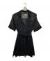 AMERI（アメリ）の古着「2WAY KNIT ROMPERS SHIRT/2WAYニットロンパースシャツ」｜ブラック
