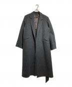 anuansアニュアンス）の古着「リバーロングチェスターコート」｜グレー