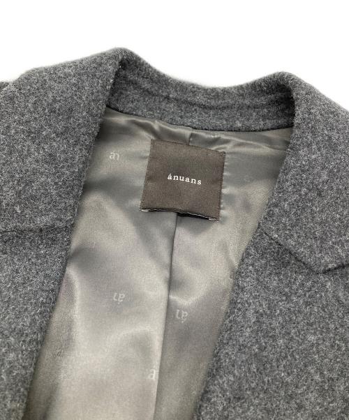 anuans（アニュアンス）anuans (アニュアンス) リバーロングチェスターコート グレー サイズ:Mの古着・服飾アイテム