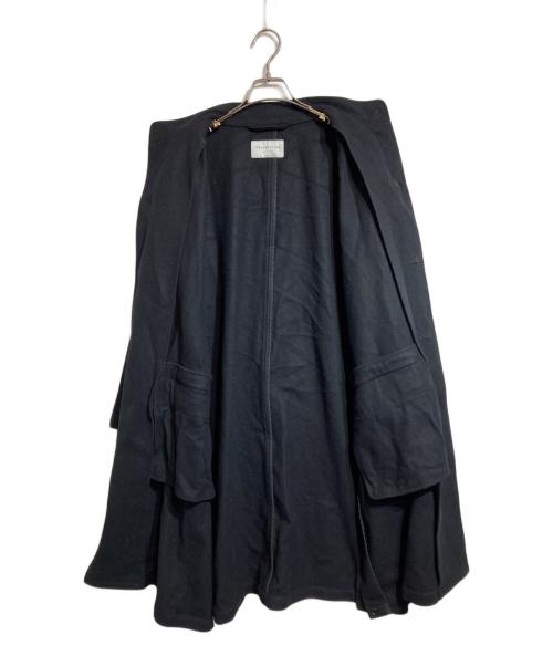 TOMORROW LAND（トゥモローランド）TOMORROW LAND (トゥモローランド) Super170’sウールフランネル スタンドカラーコート ブラック サイズ:Sの古着・服飾アイテム