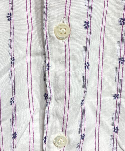 COMME des GARCONS HOMME（コムデギャルソン オム）COMME des GARCONS HOMME (コムデギャルソン オム) ジャガードストライプS/Sシャツ/Jacquard striped shirt ホワイト サイズ:不明の古着・服飾アイテム