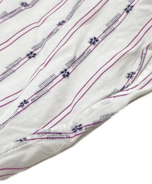 COMME des GARCONS HOMME（コムデギャルソン オム）COMME des GARCONS HOMME (コムデギャルソン オム) ジャガードストライプS/Sシャツ/Jacquard striped shirt ホワイト サイズ:不明の古着・服飾アイテム