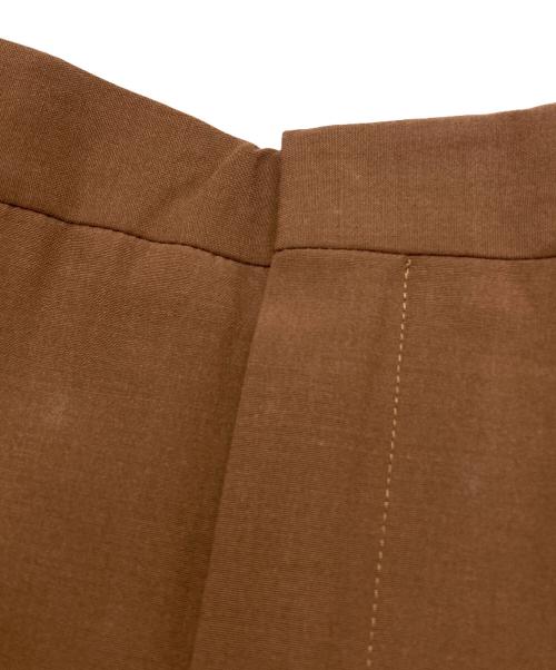 DRIES VAN NOTEN（ドリスヴァンノッテン）DRIES VAN NOTEN (ドリスヴァンノッテン) 2タックワイドスラックス ブラウン サイズ:48の古着・服飾アイテム