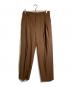 DRIES VAN NOTEN（ドリスヴァンノッテン）の古着「2タックワイドスラックス」｜ブラウン