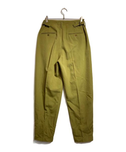 LEMAIRE（ルメール）LEMAIRE (ルメール) PLEATED TAPERED PANTS グリーン サイズ:Ｍの古着・服飾アイテム