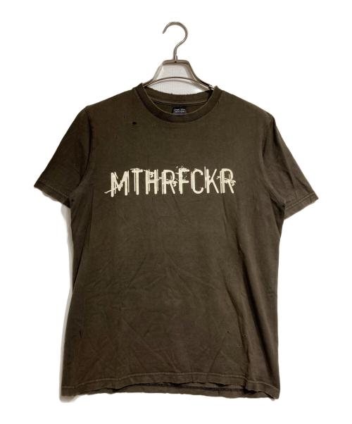 NUMBER (N)INE（ナンバーナイン）NUMBER (N)INE (ナンバーナイン) Mother Fucker Tee/Tシャツ ブラウン サイズ:2の古着・服飾アイテム