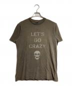NUMBER (N)INEナンバーナイン）の古着「LET'S GO CRAZY Tee/レッツゴークレイジーT」｜ブラウン
