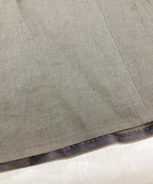 DEUXIEME CLASSE（ドゥーズィエム クラス）DEUXIEME CLASSE (ドゥーズィエム クラス) Linenフレアスカート/Linenフレアスカート ブラウン サイズ:34の古着・服飾アイテム