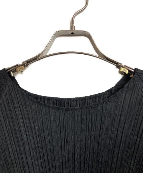 PLEATS PLEASE（プリーツプリーズ）PLEATS PLEASE (プリーツプリーズ) プリーツカットソー ブラック サイズ:3の古着・服飾アイテム