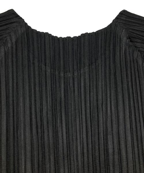 PLEATS PLEASE（プリーツプリーズ）PLEATS PLEASE (プリーツプリーズ) プリーツカットソー ブラック サイズ:3の古着・服飾アイテム