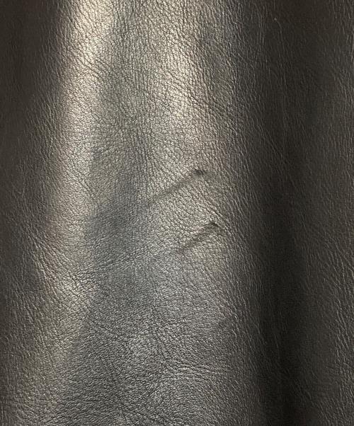 knackered（ナッカード）KNACKERED (ナッカード) Leather stadium JKT ブラック サイズ:XLの古着・服飾アイテム