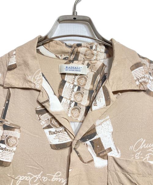 RADIALL（ラディアル）RADIALL (ラディアル) RAGER OPEN COLLARED SHIRT S/S/レイジャー オープンカラーシャツ ブラウン サイズ:Mの古着・服飾アイテム