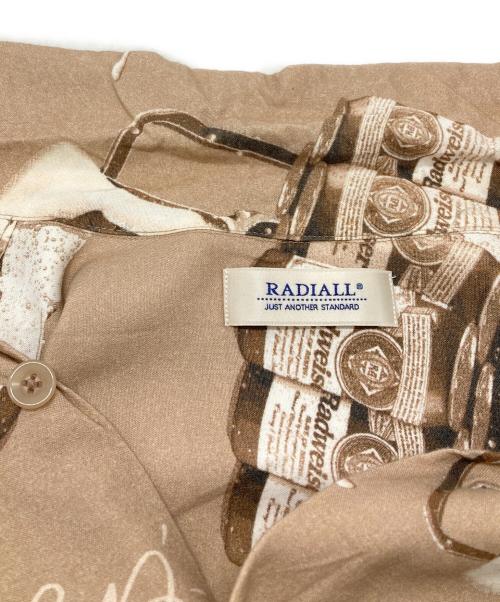 RADIALL（ラディアル）RADIALL (ラディアル) RAGER OPEN COLLARED SHIRT S/S/レイジャー オープンカラーシャツ ブラウン サイズ:Mの古着・服飾アイテム