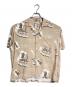 RADIALL（ラディアル）の古着「RAGER OPEN COLLARED SHIRT S/S/レイジャー オープンカラーシャツ」｜ブラウン
