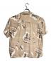 RADIALL (ラディアル) RAGER OPEN COLLARED SHIRT S/S/レイジャー オープンカラーシャツ ブラウン サイズ:M：7000円