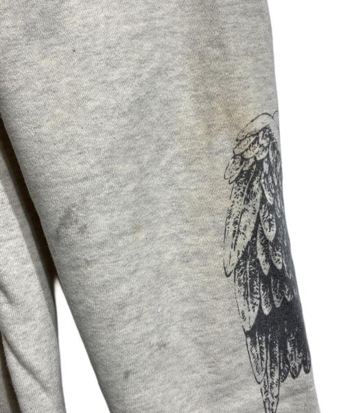 SAINT MICHAEL（セントマイケル）SAINT MICHAEL (セントマイケル) ダメージ加工 クルーネックスウェット グレー サイズ:Lの古着・服飾アイテム