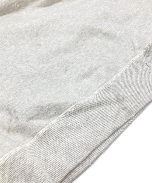 SAINT MICHAEL（セントマイケル）SAINT MICHAEL (セントマイケル) ダメージ加工 クルーネックスウェット グレー サイズ:Lの古着・服飾アイテム