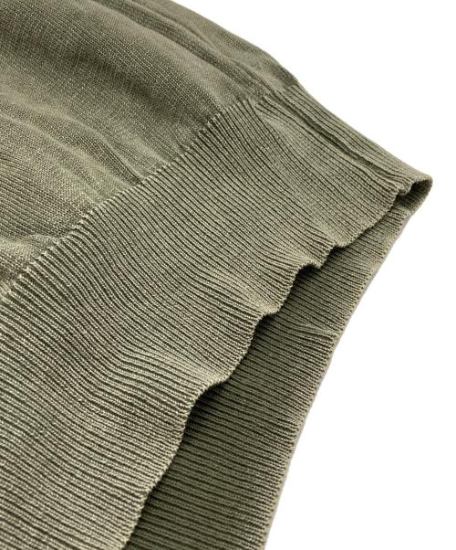 MARTIN MARGIELA（マルタン・マルジェラ）Martin Margiela (マルタン・マルジェラ) フェード加工vネックニットベスト グリーン サイズ:Mの古着・服飾アイテム