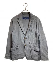 COMME des GARCONS HOMME（コムデギャルソン オム）の古着「サイド切替チェックジャケット」｜グレー