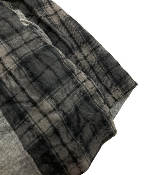 COMME des GARCONS HOMME（コムデギャルソン オム）COMME des GARCONS HOMME (コムデギャルソン オム) サイド切替チェックジャケット グレー サイズ:XSの古着・服飾アイテム