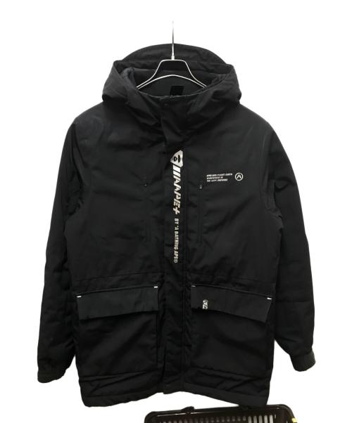 Aape BY A BATHING APE（エーエイプ バイ アベイシングエイプ）AAPE BY A BATHING APE (エーエイプ バイ アベイシングエイプ) 中綿ジャケット ブラック サイズ:Lの古着・服飾アイテム
