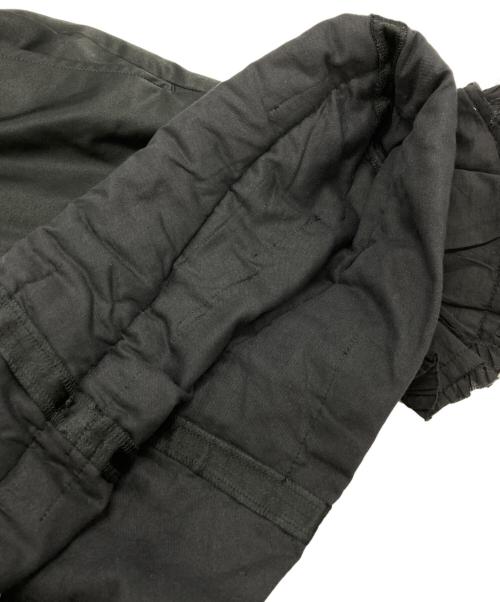 COMME des GARCONS（コムデギャルソン）COMME des GARCONS (コムデギャルソン) 巻き上げサテンフリルスカート ブラック サイズ:Sの古着・服飾アイテム