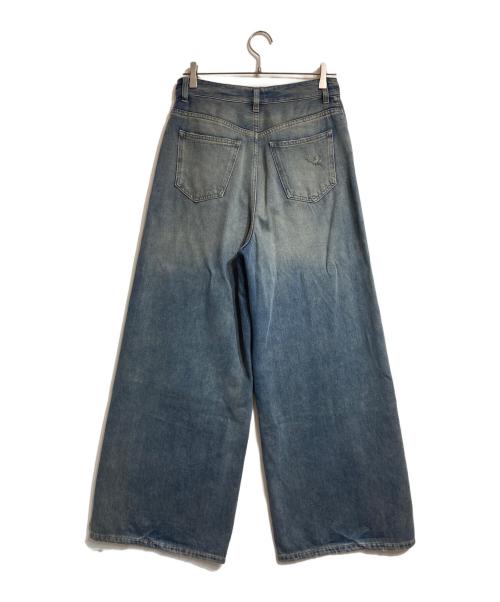 MM6 Maison Margiela（エムエムシックスメゾンマルジェラ）MM6 Maison Margiela (エムエムシックスメゾンマルジェラ) ドローストリングバギーデニム インディゴ サイズ:26の古着・服飾アイテム