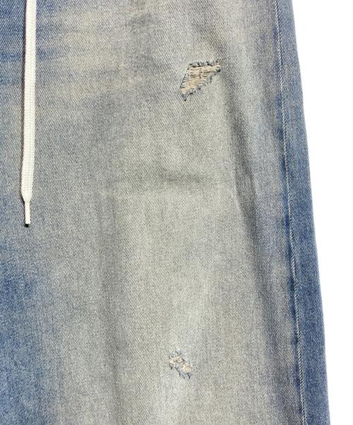 MM6 Maison Margiela（エムエムシックスメゾンマルジェラ）MM6 Maison Margiela (エムエムシックスメゾンマルジェラ) ドローストリングバギーデニム インディゴ サイズ:26の古着・服飾アイテム