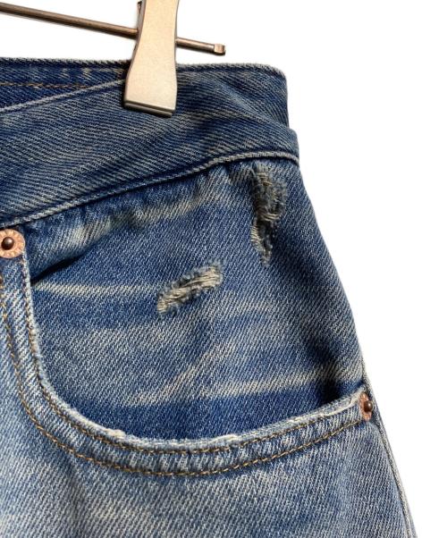 MM6 Maison Margiela（エムエムシックスメゾンマルジェラ）MM6 Maison Margiela (エムエムシックスメゾンマルジェラ) ドローストリングバギーデニム インディゴ サイズ:26の古着・服飾アイテム