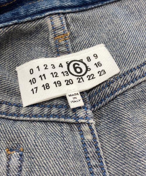 MM6 Maison Margiela（エムエムシックスメゾンマルジェラ）MM6 Maison Margiela (エムエムシックスメゾンマルジェラ) ドローストリングバギーデニム インディゴ サイズ:26の古着・服飾アイテム
