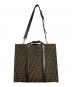 FENDI (フェンディ) FFジャカード トートバッグ ブラウン：130000円