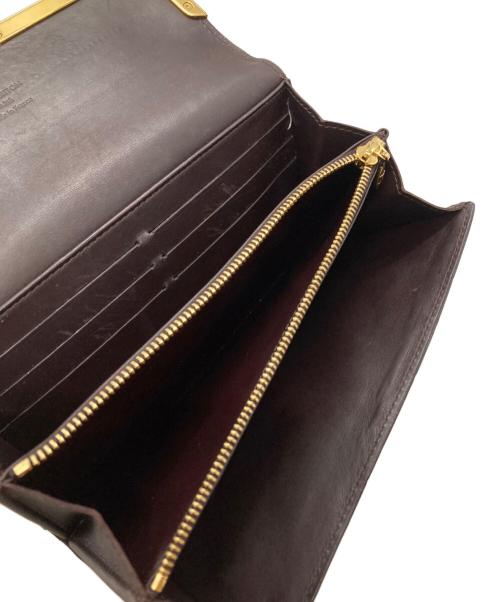 LOUIS VUITTON（ルイ ヴィトン）LOUIS VUITTON (ルイ ヴィトン) ヴェルニ ポルトフォイユ・ロスモア ルージュフォーヴィスト ブラウンの古着・服飾アイテム